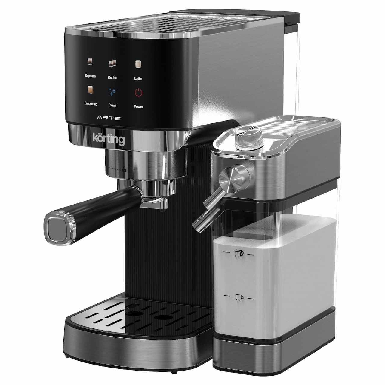 Кофеварка эспрессо KORTING Нержавеющая сталь KCM 1005 T Arte
