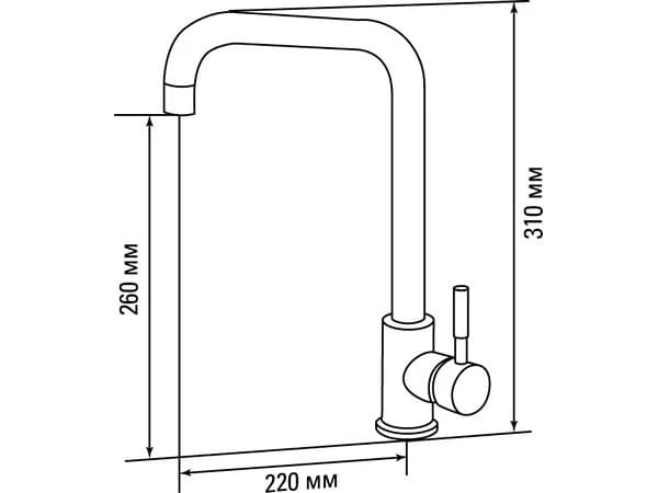 Смеситель Gerdamix Черный SKS6