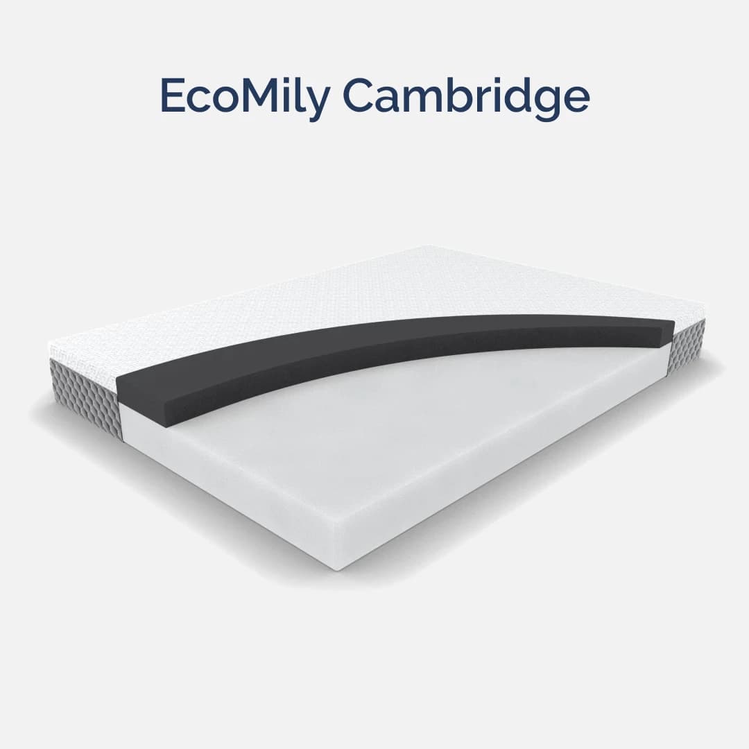 Матрас ортопедический двуспальный 1600х2000х220 мм ECOMILY Белый Cambridge