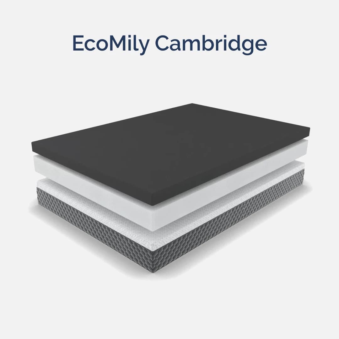 Матрас ортопедический двуспальный 1900х2000х220 мм ECOMILY Белый Cambridge