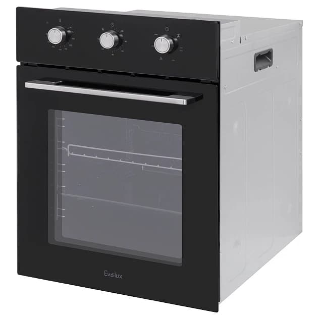 Духовой шкаф EVELUX Черное стекло EO 420 PB