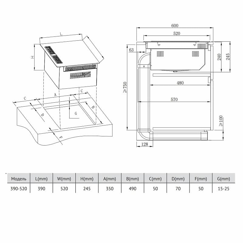 Варочная панель KORTING Черный HIBH 40980 NB