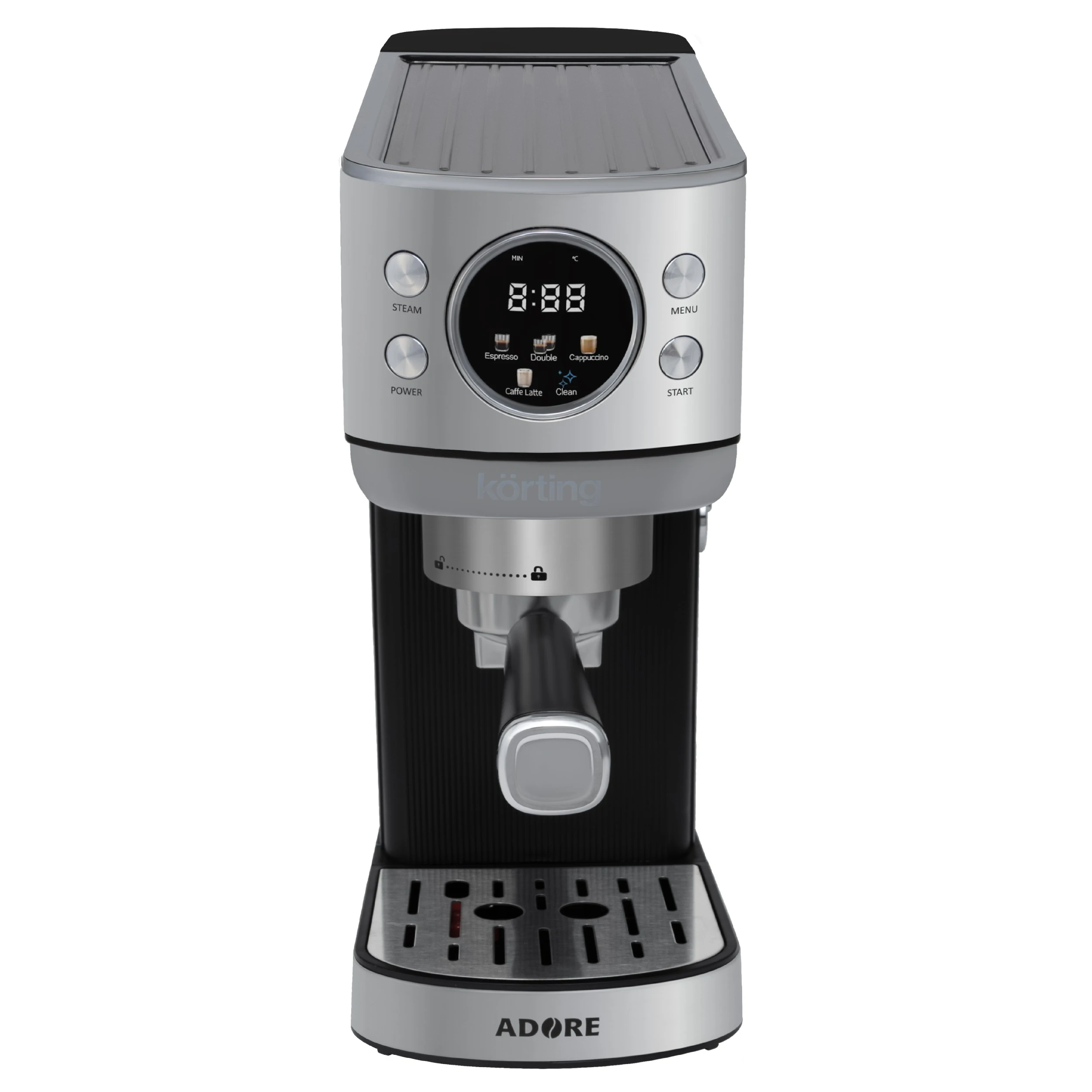 Кофеварка эспрессо KORTING Нержавеющая сталь KCM 1006 T Adore