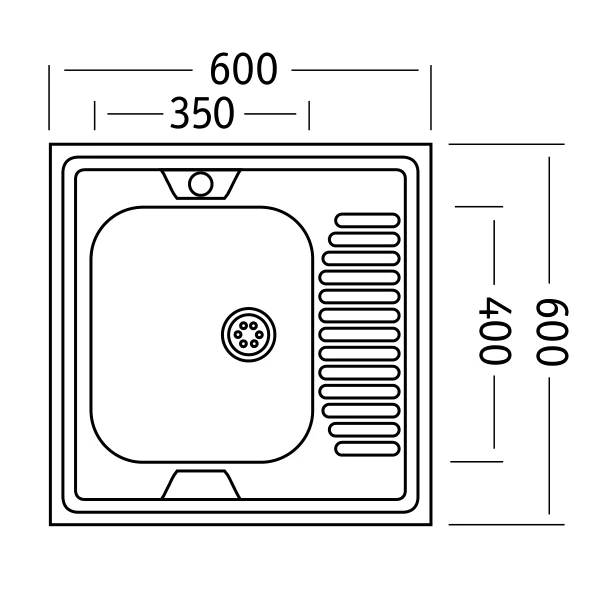 Мойка КИТАЙ STD600.600 ---5C 0LS