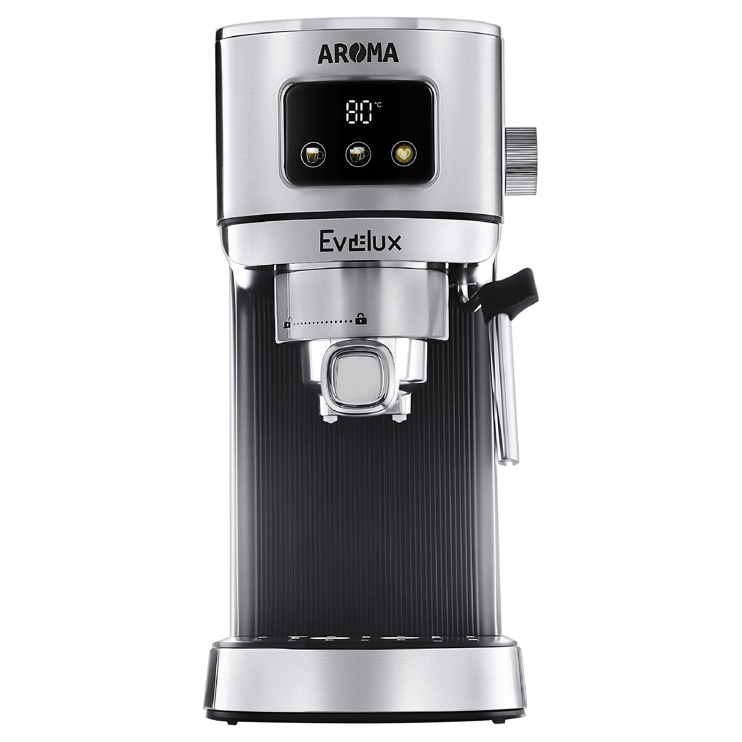 Кофеварка эспрессо EVELUX Черный ECM 1009 Aroma