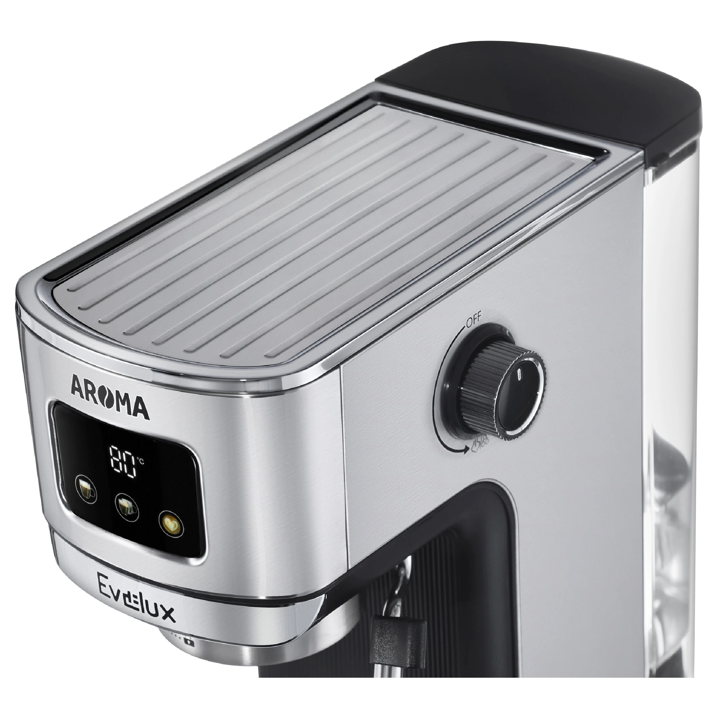 Кофеварка эспрессо EVELUX Черный ECM 1009 Aroma