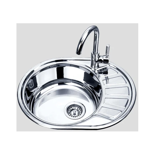 Мойка КИТАЙ Нержавеющая сталь SinkLight 5745L 0,8 (УЦЕНКА)