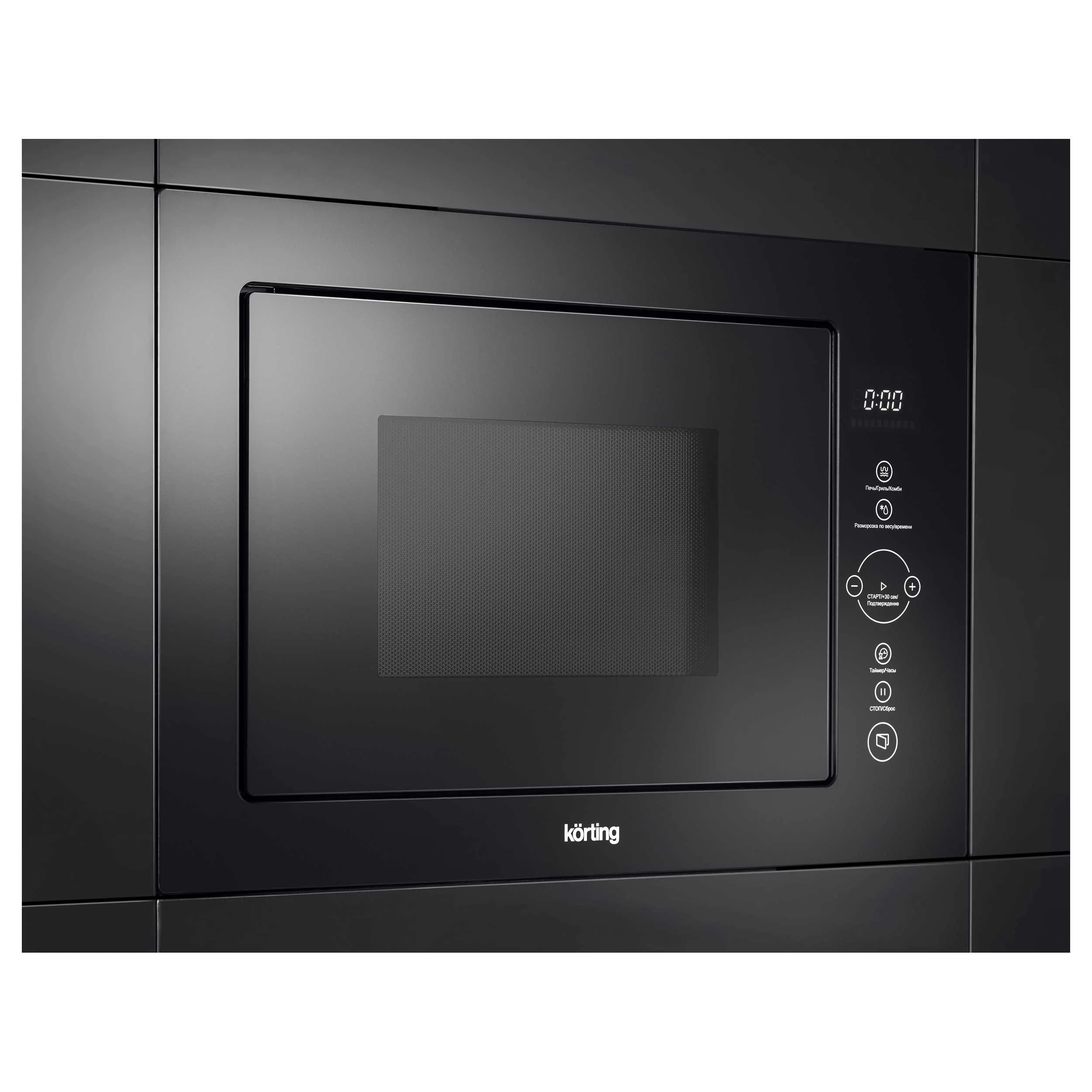 Микроволновая печь KORTING Черное стекло KMI 825 TGN
