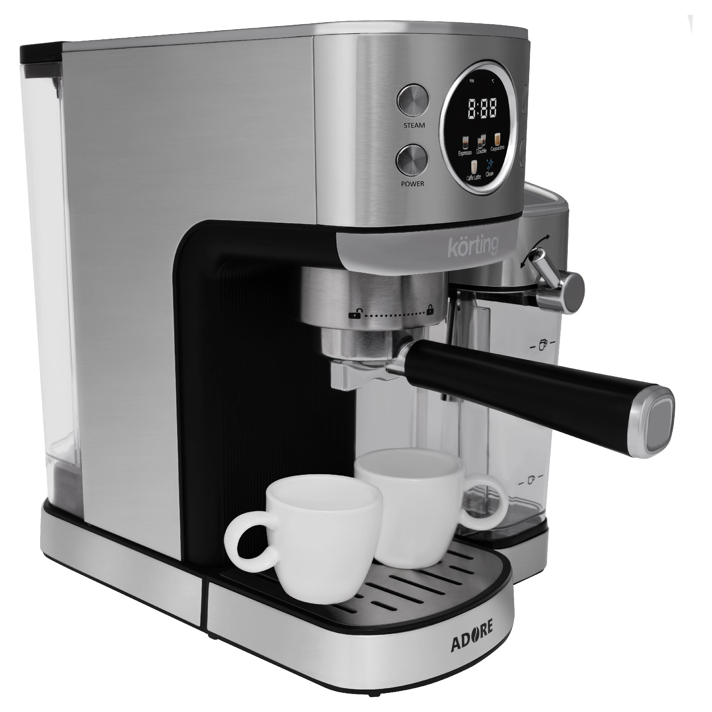Кофеварка эспрессо KORTING Нержавеющая сталь KCM 1006 T Adore