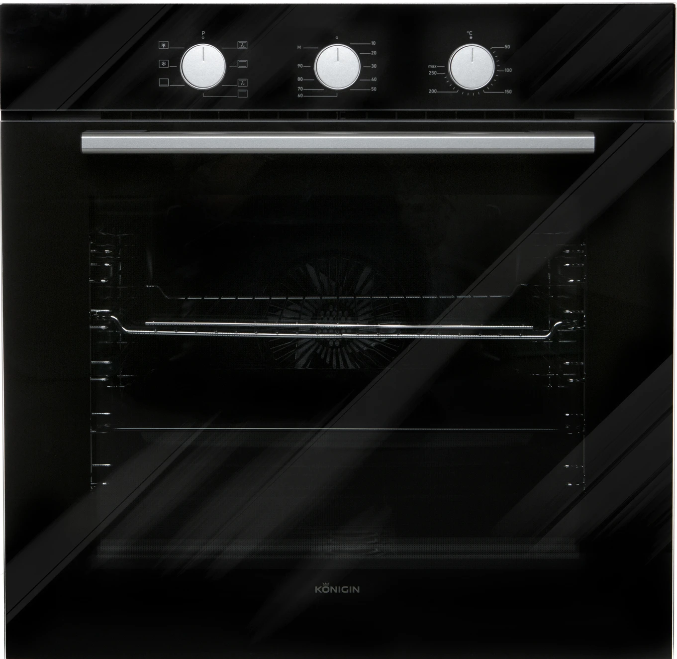 Духовой шкаф KONIGIN Черное стекло Barberry 60 BK MR7