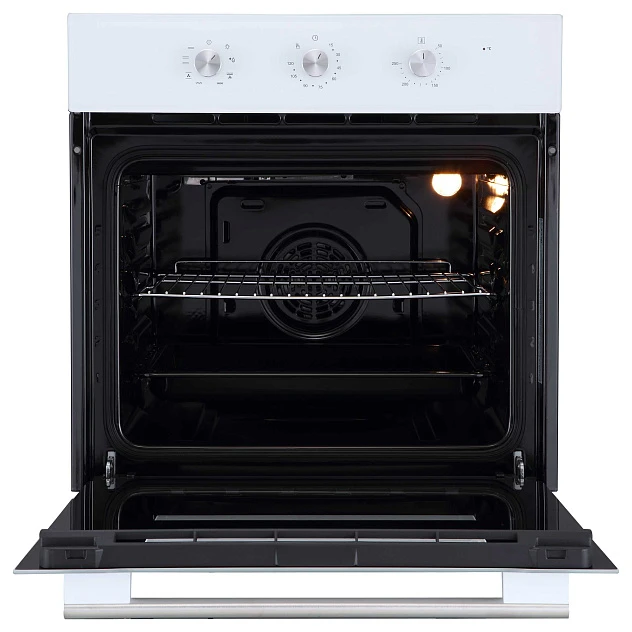 Духовой шкаф EVELUX Белое стекло EO 620 W