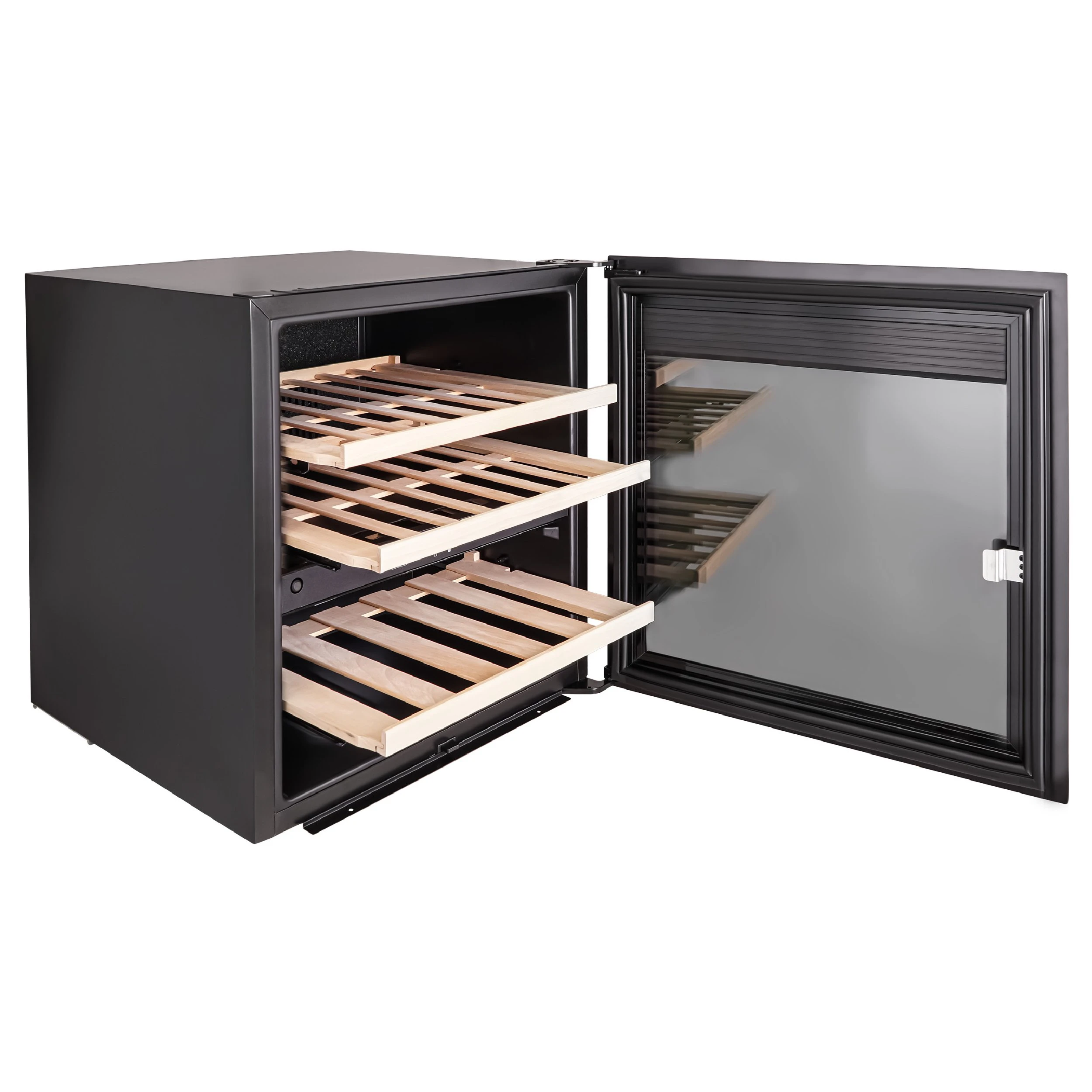 Винный шкаф KORTING Черное стекло KFW 604 DB GN