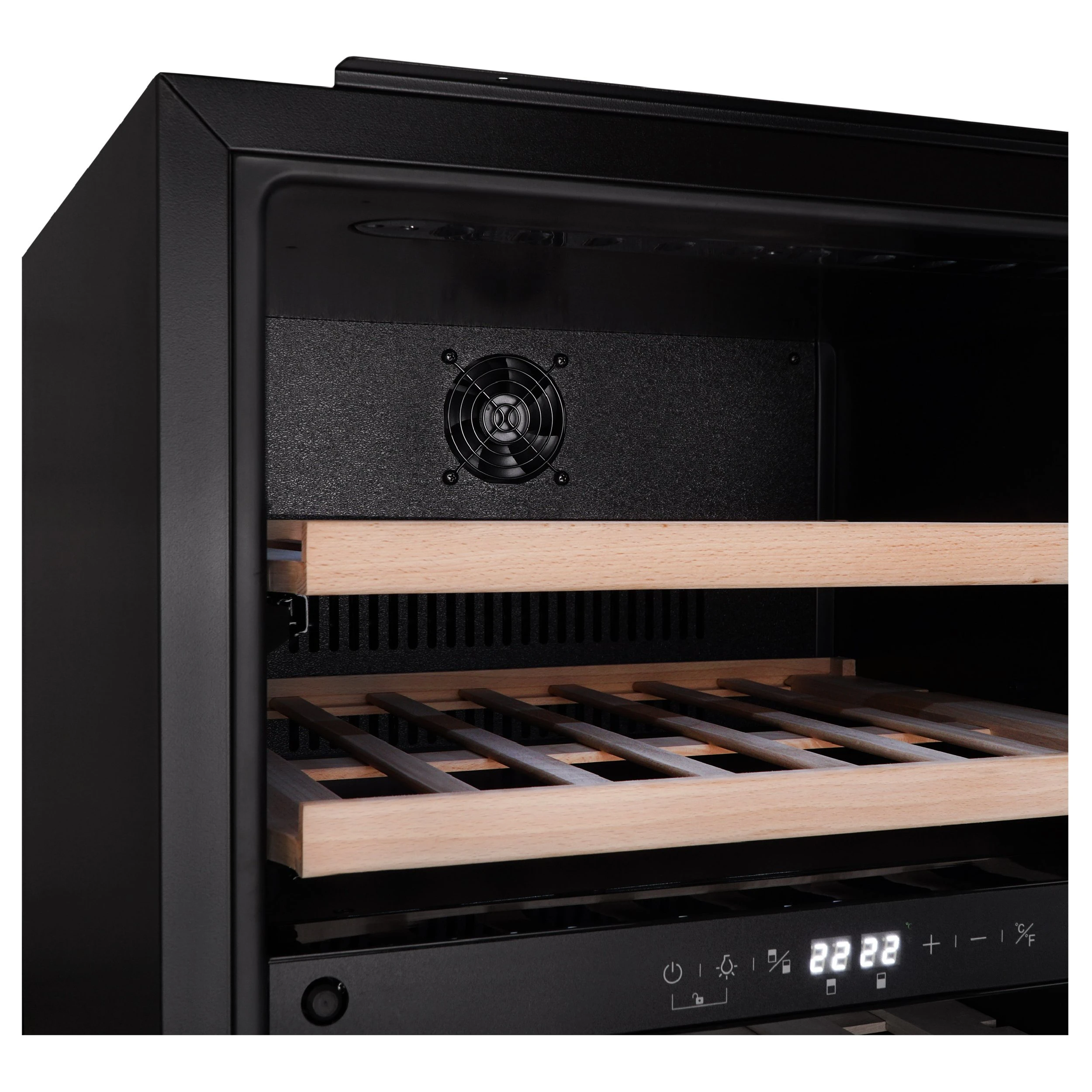Винный шкаф KORTING Черное стекло KFW 604 DB GXN