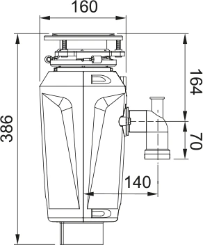 Измельчитель отходов FRANKE Красный SLIM 100
