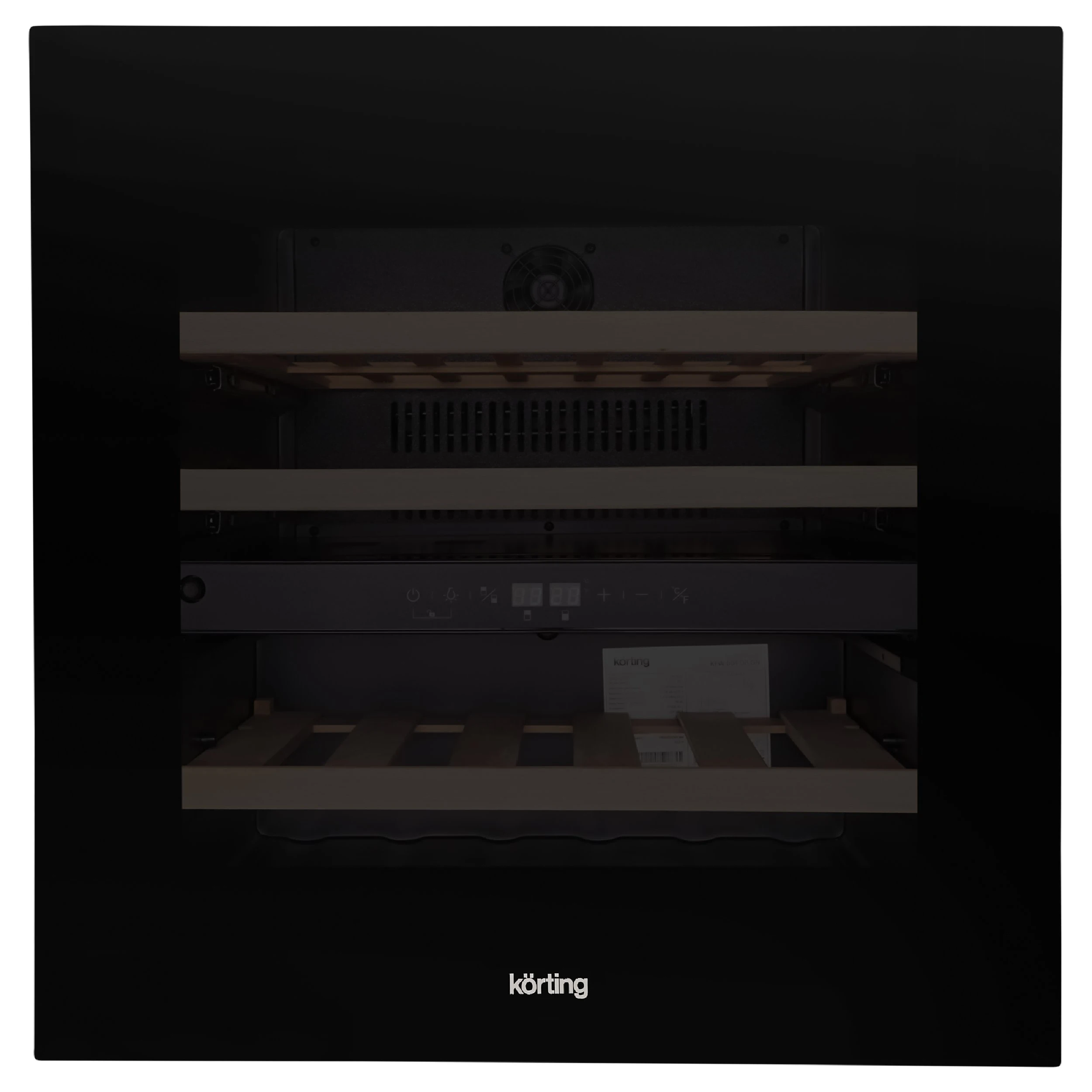 Винный шкаф KORTING Черное стекло KFW 604 DB GN