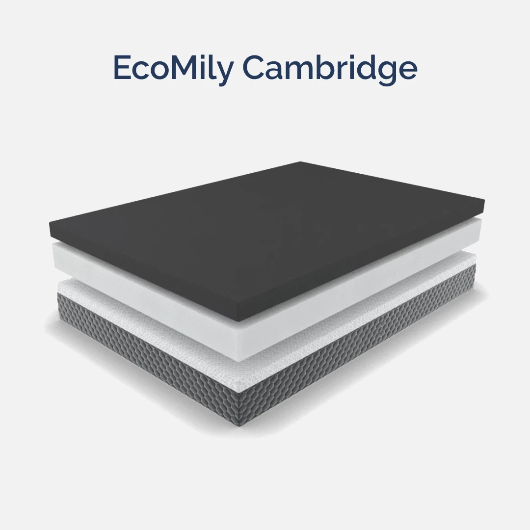 Матрас ортопедический двуспальный 1900х2000х220 мм ECOMILY Белый Cambridge