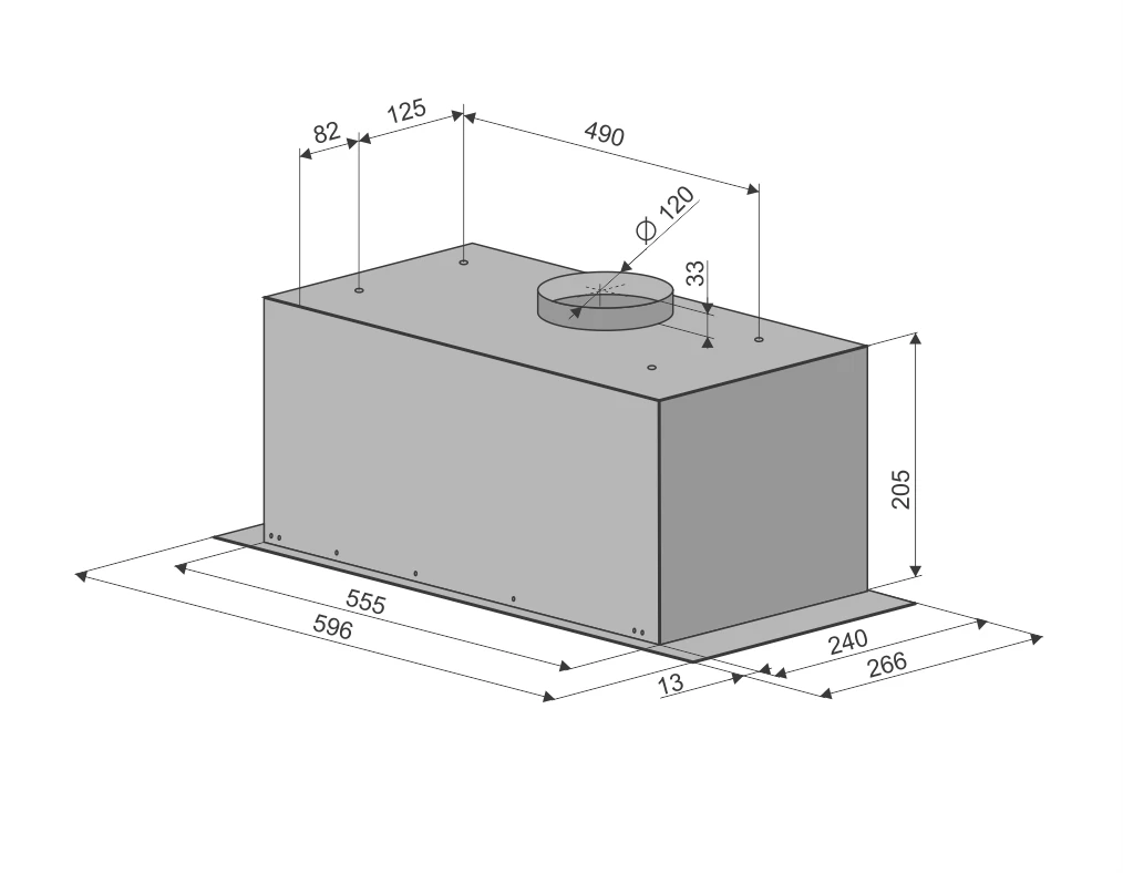 Вытяжка кухонная KONIGIN Белый FLATBOX