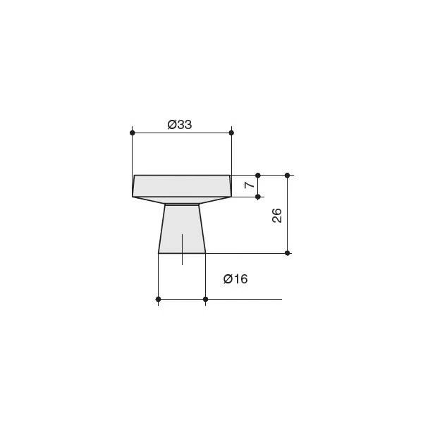 Ручка кнопка MAKMART Графит M5310.K.MBN